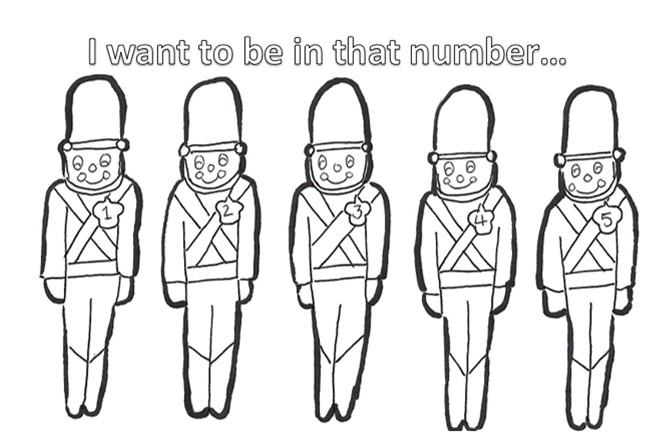 Card to Color - Soldiers